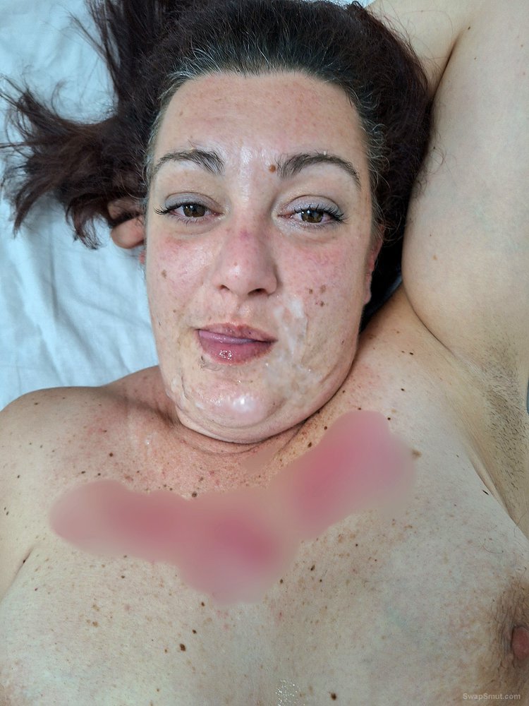 August Homemade Facial Cumshot - Wife takes facial cumshot and finally she's happy